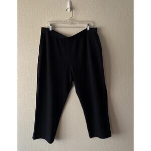 St. John Collection Knit Pants Black New Sz 16 $495
